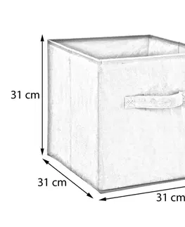 Úložné boxy DekorStyle Úložný box Yellowday 31x31 cm