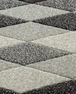 Koberce a koberečky Dywany Lusczow Kusový koberec FEEL DIAMANT šedý, velikost 80x150