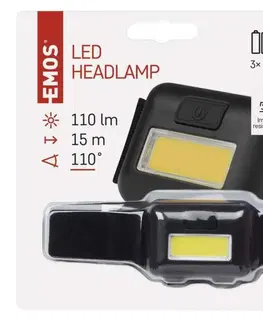 Čelovky EMOS COB LED čelovka P3537, 110 lm, 3× AAA 1441273110