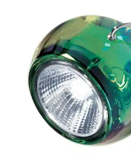 Závěsná světla Fabbian Fabbian Beluga Colour - závěsné světlo, zelené