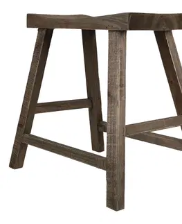 Stoličky Hnědá antik dřevěná stolička - 56*37*50 cm Clayre & Eef 6H2118