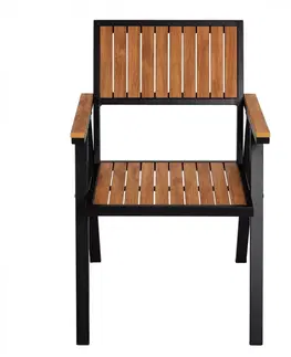 Zahradní křesla a židle Zahradní židle 2 ks Krémová / šedá