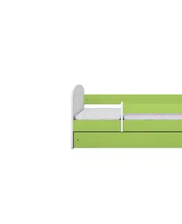 Dětské postýlky Kocot kids Dětská postel Classic I zelená, varianta 80x160, bez šuplíků, s matrací