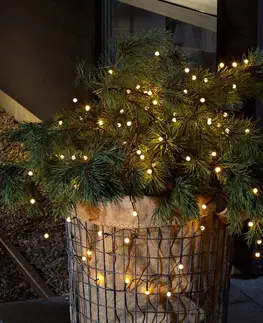 Světelné řetězy Konstsmide Christmas Venkovní světelný řetěz 40 LED teplá bílá, baterie