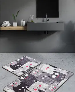 Koupelnové předložky L'essentiel Koupelnová sada koberečků Meow 