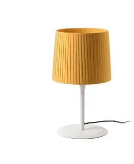 Designové stolní lampy FARO SAMBA bílá/skládaná žlutá stolní lampa