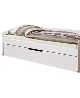 Jednolůžkové postele Rozkládací Postel Micki 90x200 Cm Bílá
