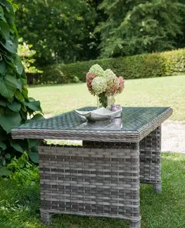 Zahradní stolky Bello Giardino Zahradní stůl Divino šedý