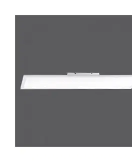 LED stropní svítidla PAUL NEUHAUS LED panel svítidlo, bílé, 100x25cm, s měnitelnou teplotou chromatičnosti, dálkový ovladač 2700-5000K