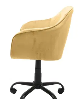 Kancelářské židle TP Living Kancelářská židle Marlin žlutá