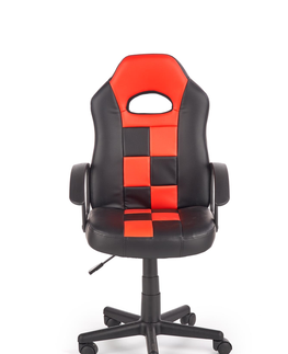 Kancelářské židle Dětská kancelářská židle WAGALLA, černo-červená