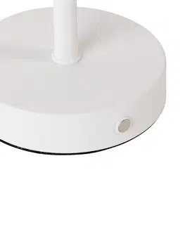 Stolni lampy Moderne tafellamp wit oplaadbaar - Poppie