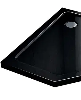 Sprchové vaničky REA/S Sprchový kout HEX 90x90 černý Se sprchovou vaničkou  Diamond black KPL-K1979
