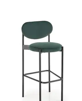 Barové židle HALMAR Barová židle H108 tmavě zelená