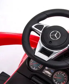 Hračky Odrážedlo Mercedes v červené barvě s rukojetí