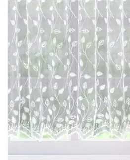 Metráž Záclona markizeta, Linda vitrážka metráž, bílá 60 cm