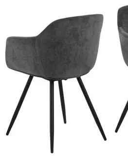 Židle Actona Designová židle Noella tmavě šedá