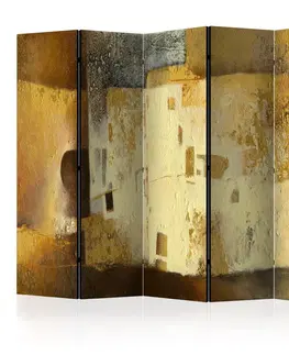 Paravány Paraván Golden Oddity Dekorhome 135x172 cm (3-dílný)