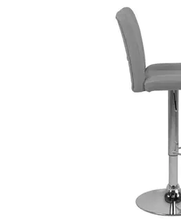 Barové židle Actona Otočná barová židle Sylvie světle šedá