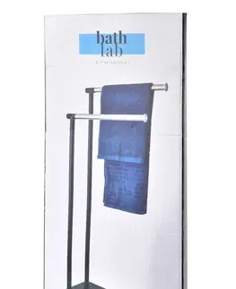Koupelnový nábytek Bathlab Věšák na ručníky Dea černo-stříbrný