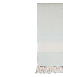 Ručníky Pastelkově zelený slabounký bavlněný ručník / osuška s třásněmi Hammam - 90*180 cm Chic Antique 16086321 (16863-21)