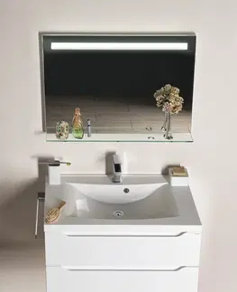 Koupelnový nábytek SAPHO Koupelnový set WAVE 80, bílá KSET-047