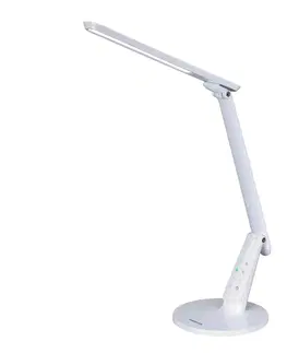 Stolní lampy kancelářské Aluminor LED stolní lampa Zig s ovládacím panelem bílá