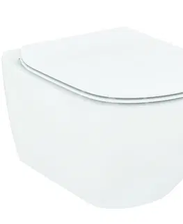 Záchody IDEAL STANDARD Tesi Závěsné WC se sedátkem SoftClose, Rimless, bílá T355101