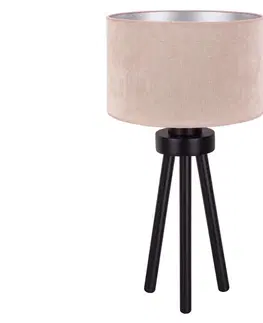 Lampy   - Stolní lampa LYON 1xE27/15W/230V béžová 