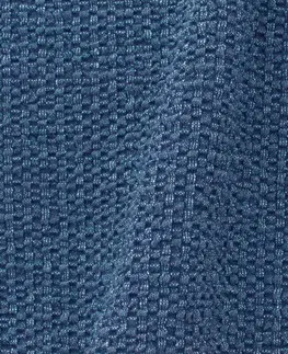 Sedací soupravy Potah na sedačku multielastický, Denia, modrý čtyřkřeslo - š. 220 - 260 cm