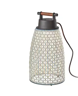 Venkovní designová světla Bover Stolní lampa Bover Nans M/49 LED pro venkovní použití, béžová barva