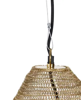 Zavesna svitidla Orientální závěsná lampa zlatá 45 cm - Nidum