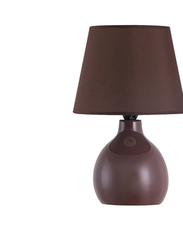 Stolní lampy Rabalux Rabalux 4476 - Stolní lampa INGRID 1xE14/40W/230V hnědá 