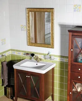 Koupelnový nábytek SAPHO CROSS umyvadlová skříňka 70x81x47cm, mahagon CR075