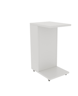 Konferenční stolky Přídavný stolek ASHER, bílá