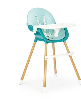 Jídelní židličky Dětská jídelní židlička 2v1 Colby EcoToys modrá
