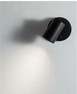 Moderní bodová svítidla NOVA LUCE bodové svítidlo NET černý hliník vypínač na těle GU10 1x10W IP20 220-240V bez žárovky 9011922