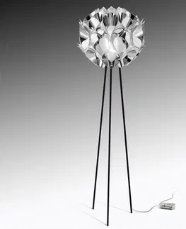 Stojací lampy Slamp Slamp Flora - designová stojací lampa, stříbrná