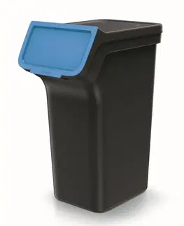 Odpadkové koše Prosperplast Sada 3 odpadkových košů STACKBOXER Q 3 x 25 L černá