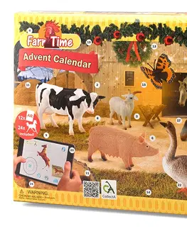 Hračky MAC TOYS - Adventní kalendář- Farma a koně