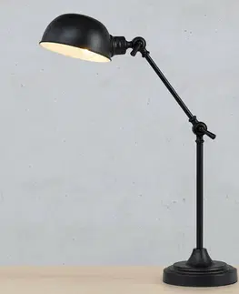 Stolní lampy kancelářské Markslöjd Stolní lampa Portland, nastavitelná ve dvou směrech, černá