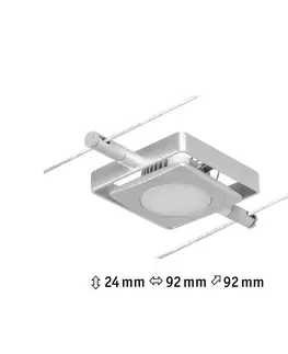 Jednotlivé lampy Paulmann Paulmann Wire MacLED LED spot lankový systém chrom