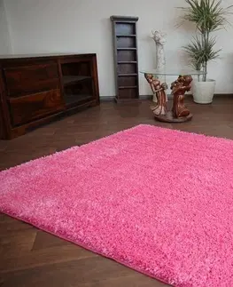 Koberce a koberečky Dywany Lusczow Kusový koberec SHAGGY Izebelie 5cm růžový, velikost 80x150