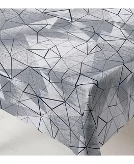Ubrusy Ubrus s nešpínivou úpravou, Diament, šedý 120 x 155 cm