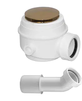 Sifony k pračkám OMNIRES sifon pro vany a sprchové vaničky průměr 52 mm, zlatá /GL/ WB01XGL
