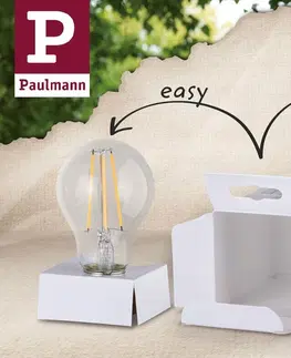 LED žárovky PAULMANN LED kapka Filament E14 230V 4,8W 4000K mat 289.17