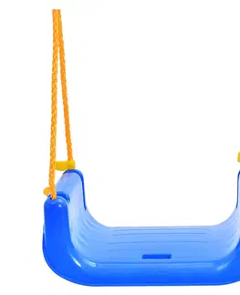 Hračky Dětská plastová houpačka se zábranou modrá
