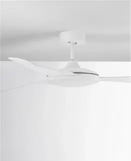 Ventilátory NOVA LUCE stropní ventilátor BLAIRE tělo z hliníku matná bílá a sklo 3ABS bílé listy 9952360