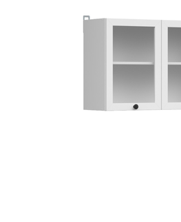 Kuchyňské linky JAMISON, vitrína horní 80 cm, bílá