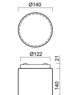 Klasická nástěnná svítidla OSMONT 52162 ALKOR 2 stropní/nástěnné skleněné svítidlo bílá IP44 60W E27